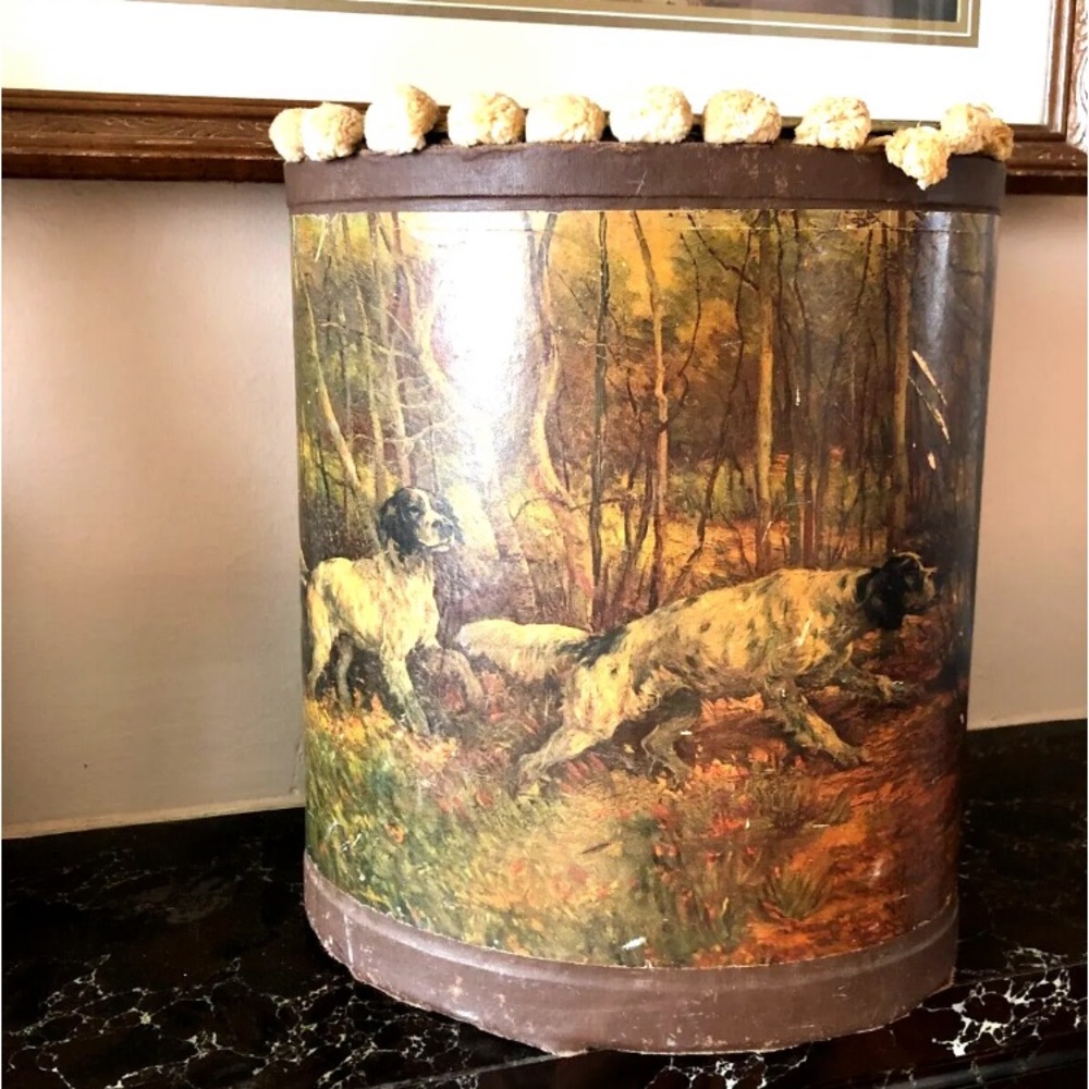Antique Edmund H. Osthaus/J.L. Clark Rockford ILL Art/Printed Bucket  1920s